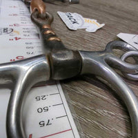 LS Sweet Iron French Link Pelham Bit, Copper Center Lozenge, chain *vgc, clean, stains, scratches, scuffs