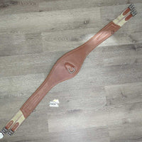 Padded Anatomical Small Belly Girth, Carabiner, 2x D Rings, 2x Els *xc/like new, clean, mnr dusty & dents