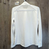 LS Sun Show Shirt, snap collar,1/4 Zip Up, Mesh Sleeves & Back *xc, v.mnr stain