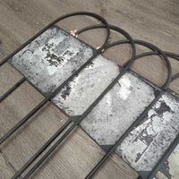 12 Metal Push In Arena Letters, box *gc, v.faded, rubs, scrapes, stains, rust, ribbon, LETTERS: v.peeled & missing