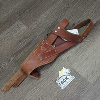 Leather Cribbing Collar *gc/fair, clean, scrapes, chewed, scratches, mnr dirt?residue