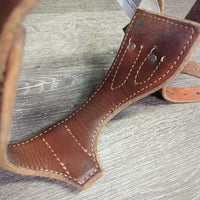Leather Cribbing Collar *gc/fair, clean, scrapes, chewed, scratches, mnr dirt?residue