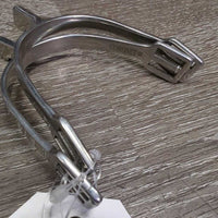 JUNIORS Light Flat Hammerhead Spurs *vgc, clean, mnr scuffs & rubs, widened