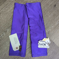 Pr Lycra Sport Boot Covers "Zocks", velcro *xc/vgc, clean, mnr undone stitching, rubs & snags