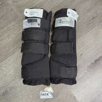 Pr Quick Wraps, velcro *gc, clean, hairy, rubs, pilly, faded, snags, sm hole