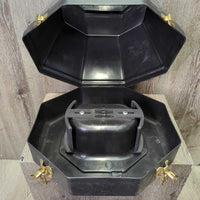 Plastic Helmet Box, Mirror Inside *vgc, mnr dirt, dusty, scrapes & scratches