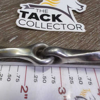SS Slow Twist Jointed Pelham, chain *gc, clean, scuffs, scrapes, scratches, stains