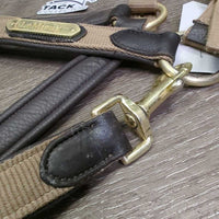 Nylon & Padded Leather Halter, snap, adj *vgc, dirt?stains, residue, mnr scrapes & edge rubs, scratches