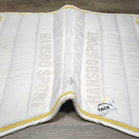 Thick Quilt Jumper Saddle Pad, 2x piping *gc, mnr dirt, hairy, puckers, dingy