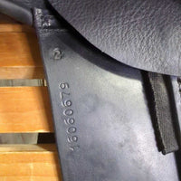17" MW *5.25" County Fusion Dressage Saddle, Black County Saddle Cover, Xlg Exterior Front Blocks, Rear Gusset Panels, Wool Flocking, Flaps: 17"L x 11"W Serial #: 17W 2 16060679