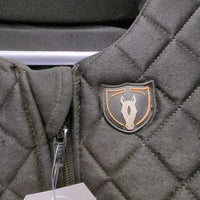 JUNIORS Soft Shell & Mesh Safety Vest *gc/fair, unstitched seams, clean, snags, v.rubbed & pilly, faded, glitter *Nov 2021