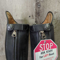 Field Boots Zips, Gold Ariat Forms *vgc, clean, mnr rubs, scratches & scuffs
