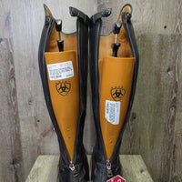 Field Boots Zips, Gold Ariat Forms *vgc, clean, mnr rubs, scratches & scuffs