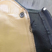 Field Boots, Zips *vgc/gc, mnr rubs, dirt & unstitched heels, R: seam holes, torn & unstitched