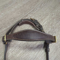 Monocrown Drop Noseband, chin pad *vgc clean, residue, loose threads