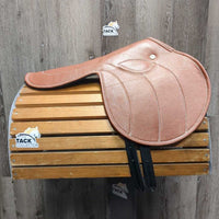 Synthetic? Leather Racing - Exercise Saddle *Like New, mnr dents & dusty underside flaps