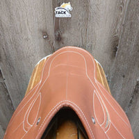 Synthetic? Leather Racing - Exercise Saddle *Like New, mnr dents & dusty underside flaps