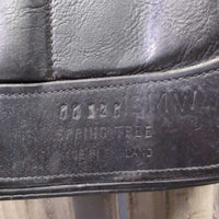 18 XW *6.75" Black Country Vinici Monoflap Dressage Saddle, x4 laces, Wool Flocking, Front & Rear Gusset Panels, Flaps: 15.5"L x 14"W Serial #: 11021 18M W Springtree