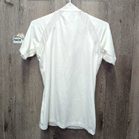 SS Show Sun Shirt, 1/3 Zip Up, Mesh *vgc, mnr stains