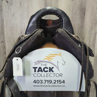 17" *W 6/6.25 Tucker Gen II "Tevis" Endurance Saddle, 2x: Hobble Straps, Endurance Stirrups & Latigos, Padded Perforated Seat, Serial # 151-710-6153-4C 2013 1990