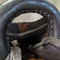 17" *W 6/6.25 Tucker Gen II "Tevis" Endurance Saddle, 2x: Hobble Straps, Endurance Stirrups & Latigos, Padded Perforated Seat, Serial # 151-710-6153-4C 2013 1990