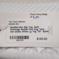 Non Slip Top, Quilt Dressage Saddle Pad, bag *new, mnr stains