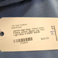 High Neck, Velcro Collar Fleece Jacket, Zipper, tag *new