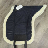 Microsuede Fleece Lined Bareback Pad *xc/vgc, mnr hair, stains