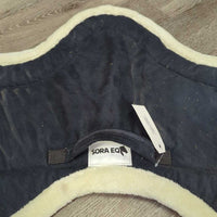 Microsuede Fleece Lined Bareback Pad *xc/vgc, mnr hair, stains