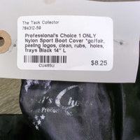 1 ONLY Nylon Sport Boot Cover *gc/fair, peeling logos, clean, rubs, holes, frays