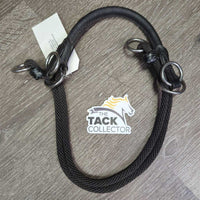 Rolled Leather & Nylon Rope Side Pull Noseband ONLY *like new