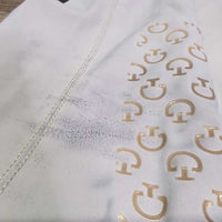 Euro Seat Breeches *gc/fair, v.stained/discolored, unstitched seam