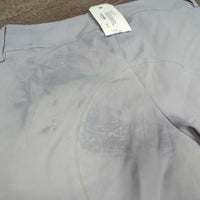 Euro Seat Breeches *gc/fair, v.stained/discolored, unstitched seam