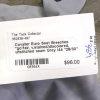 Euro Seat Breeches *gc/fair, v.stained/discolored, unstitched seam