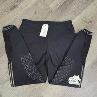 EuroSeat Breeches, embossed Stripe *vgc, cracking side strips, inside: mnr faded pockets & sticky grip