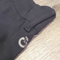 EuroSeat Breeches, embossed Stripe *vgc, cracking side strips, inside: mnr faded pockets & sticky grip