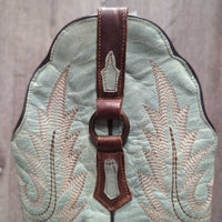Square Pointy Toe Western Boots *vgc, mnr scratches, scuffs & rubs, scraped soles