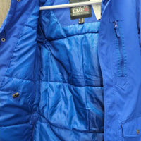 Hvy Winter Jacket, Hood, Fur Trim, Zipper, Snaps *vgc/gc, clean, mnr clumpy fur, cuff rubs & pills, shrunk?wavy zipper