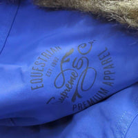 Hvy Winter Jacket, Hood, Fur Trim, Zipper, Snaps *vgc/gc, clean, mnr clumpy fur, cuff rubs & pills, shrunk?wavy zipper