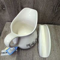 "Young & Restless" 20pc Dinnerware Set: 4 x: Bowls, Small Plates, Large Plates, Mugs, 1x Napkin Holder, Pitcher, 2 Placemats *xc, mnr scratches & stain