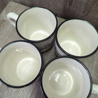 "Young & Restless" 20pc Dinnerware Set: 4 x: Bowls, Small Plates, Large Plates, Mugs, 1x Napkin Holder, Pitcher, 2 Placemats *xc, mnr scratches & stain