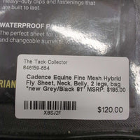 Fine Mesh Hybrid Fly Sheet, Neck, Belly, 2 legs, bag *new