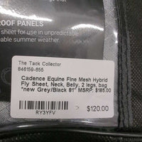 Fine Mesh Hybrid Fly Sheet, Neck, Belly, 2 legs, bag *new