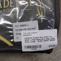 Hvy Mesh Fly Mask, Long Nose,Ears, Bag *new