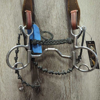 Cradle Bridle Set: Headstall, Parelli/Myler C3 MB33 High Port Bit, Rope Reins *xc, clean, mnr scratches/rust & rubs