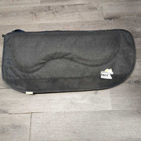 Western AIR Saddle Pad, 2 Felt shims *vgc, mnr hair, stains, residue?dirt, rubs & hair, HOLDS Air
