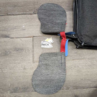 Western AIR Saddle Pad, 2 Felt shims *vgc, mnr hair, stains, residue?dirt, rubs & hair, HOLDS Air