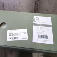 Field Boots, Zips, Box, 1 Cardboard Form *new