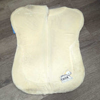 Quilt Non Slip Half Pad, Rolled Fleece Edge *vgc, clean, mnr stains & rubs