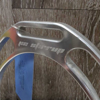 Original Wide Base Stirrup Irons *vgc, mnr dirt, residue, scratches & scuffs